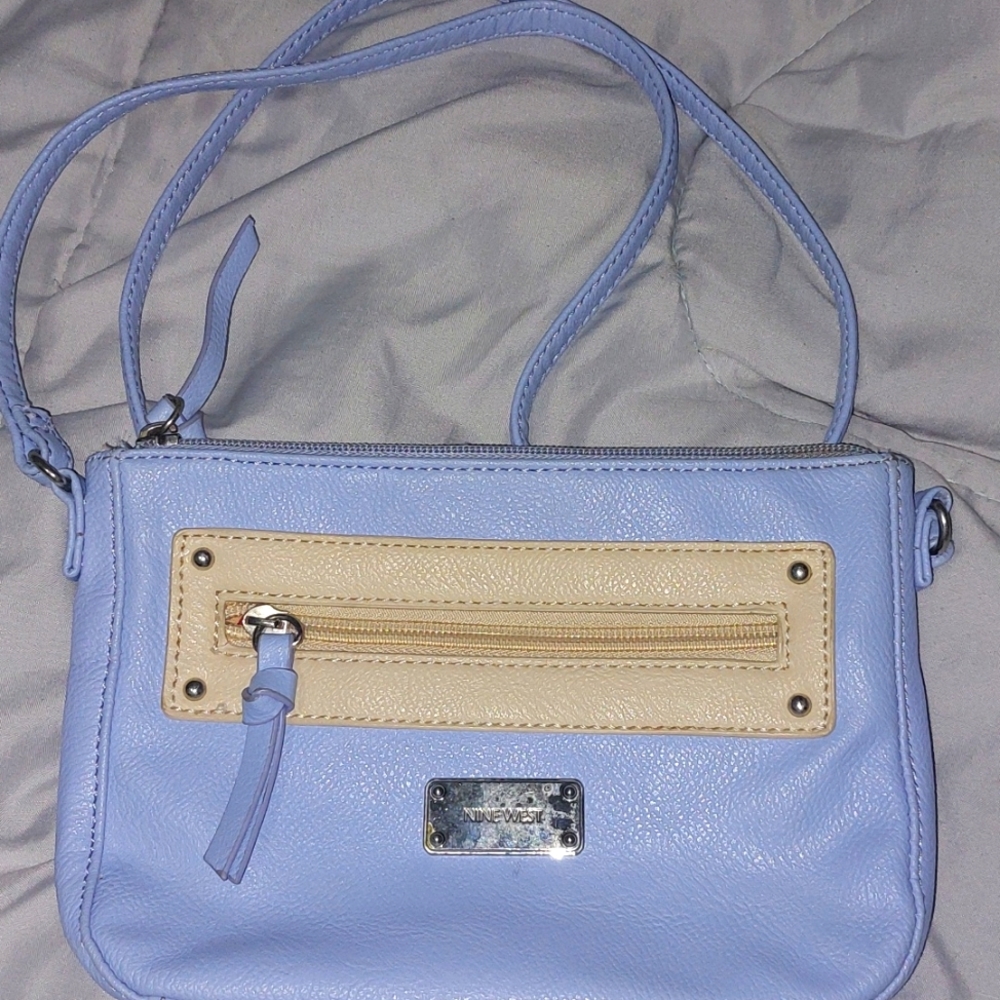 Baby blue purse